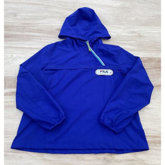 Fila Sport Jacket Running‎ Quarter Zip Pull Over Long Sleeve Women's Blue Large - Picture 1 of 7